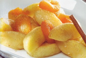 tefal actifry яблоко с курагой и корицей